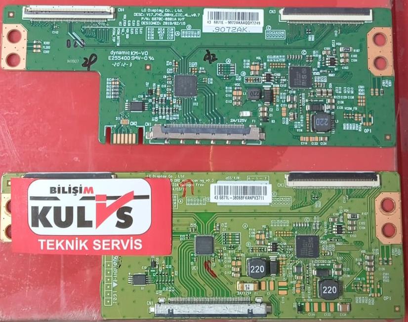 6870C-0801A, 43, 6871L-9072A, TCON BOARD, 6870C-0801A, 6871L-907 11 Philips tv tcon