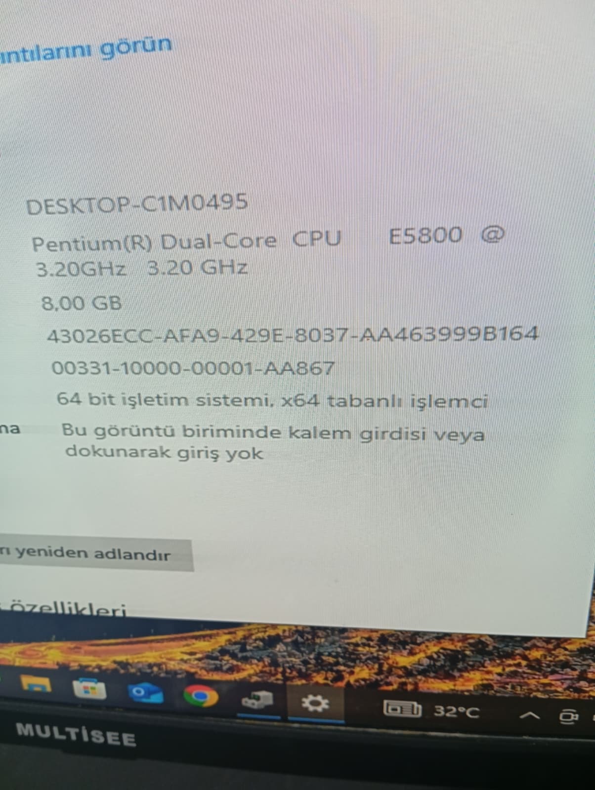 Hızlı Sistem | 8GB RAM + 120GB SSD | E5800 3.20GHz Ofis & Okul Bilgisayarı 4 Hızlı sistem | 8gb ram + 120gb ssd | e5800 3. 20ghz ofis & okul bilgisayarı - görsel 4