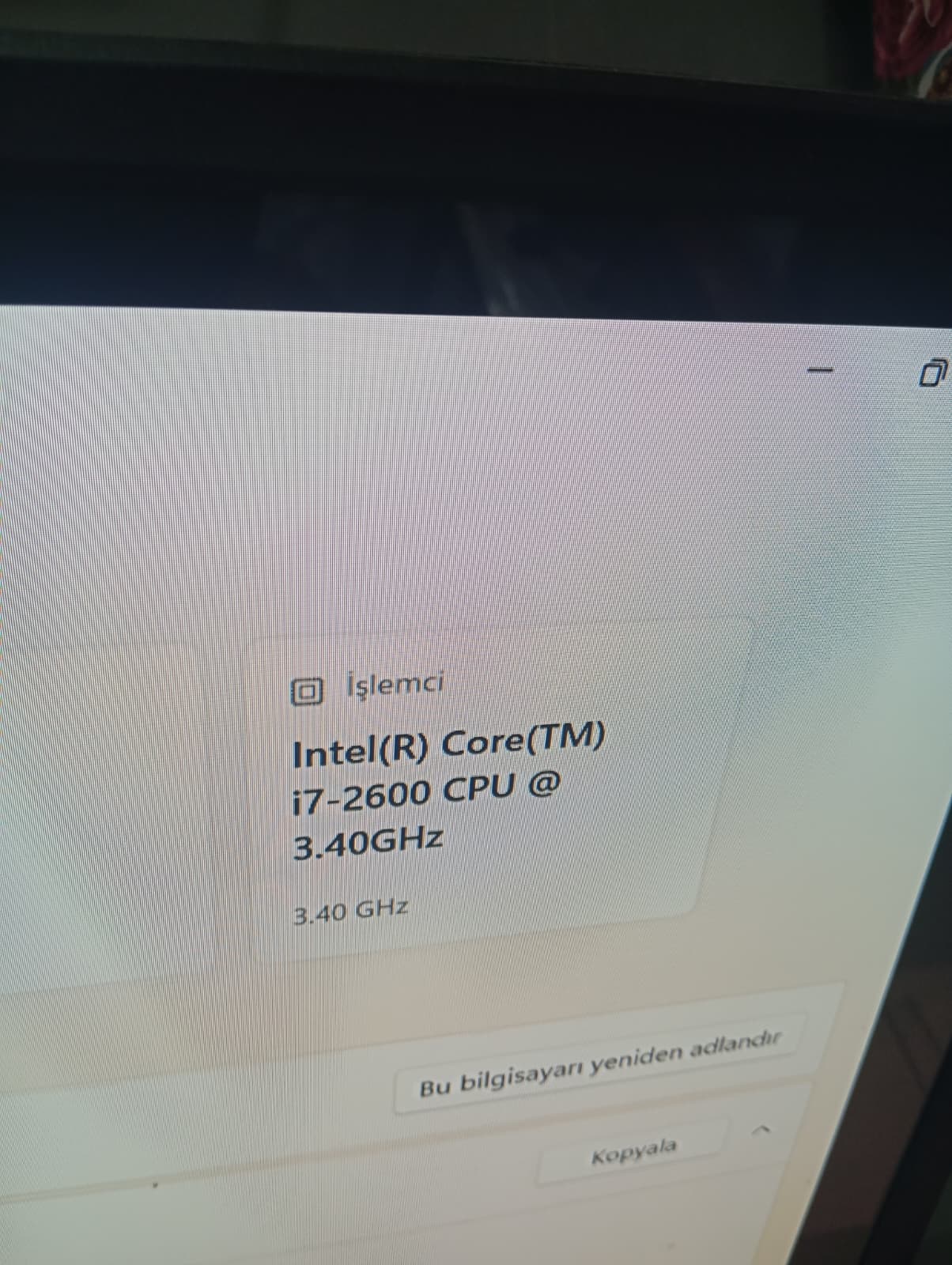 Intel i7-2600 / 8 GB RAM / 256 GB Sıfır SSD Masaüstü Bilgisayar 4 Intel i7-2600 / 8 gb ram / 256 gb sıfır ssd masaüstü bilgisayar - görsel 4